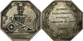 France, Medal of the Agricultural, Horticultural, Fishing and Hunting Society 19th century