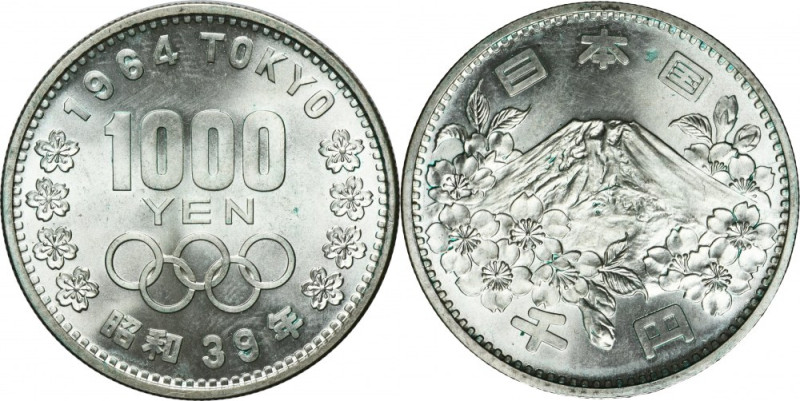Japan, Hirohito (Shōwa), 1.000 Yen 1964 - Tokyo Olympics Issue minted on the occ...