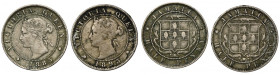 Set, Jamaica, Victoria, 1/2 Penny London (2 pcs.)