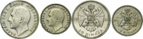Set, Yugoslavia, Alexander I, 10 Dinara and 20 Dinara Belgrade (2 pcs.)