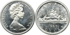 Canada, Elizabeth II, 1 Dollar 1965 - Canoe