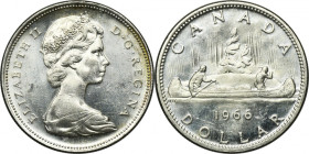 Canada, Elizabeth II, 1 Dollar 1966 - Canoe