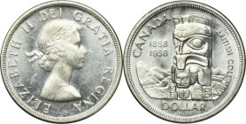 Canada, Elizabeth II, 1 Dollar Ottawa 1958 - British Columbia