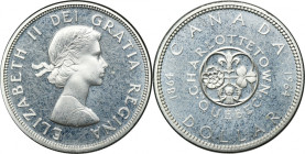 Canada, Elizabeth II, 1 Dollar Ottawa 1964 - 100th Anniversary of the Charlottetown and Quebec Conferences