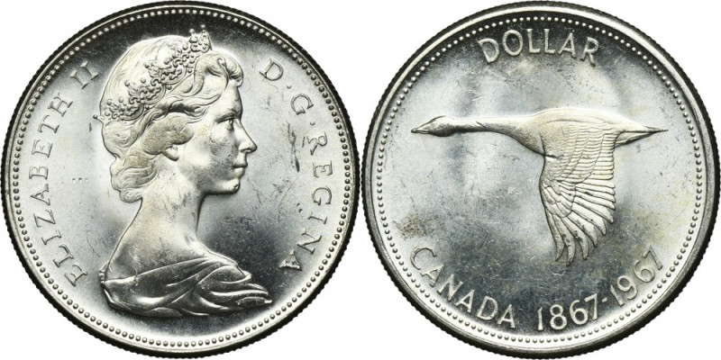 Canada, Elizabeth II, 1 Dollar Ottawa 1967 - Confederation Issued minted to cele...