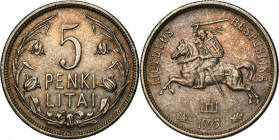 Lithuania, 5 Litai London 1925
