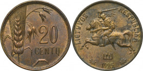 Lithuania, 20 Cent Birmingham 1925