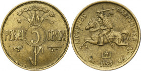 Lithuania, 5 Centai Birmingham 1925