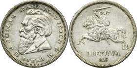 Lithuania, Republic, 5 Litai Kaunas 1936