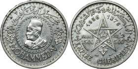 Morocco, Mohammed V, 500 Francs Paris 1956