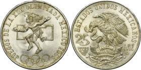 Mexico, Republic, 25 Pesos Mezico 1968 - 19th Olympic Games