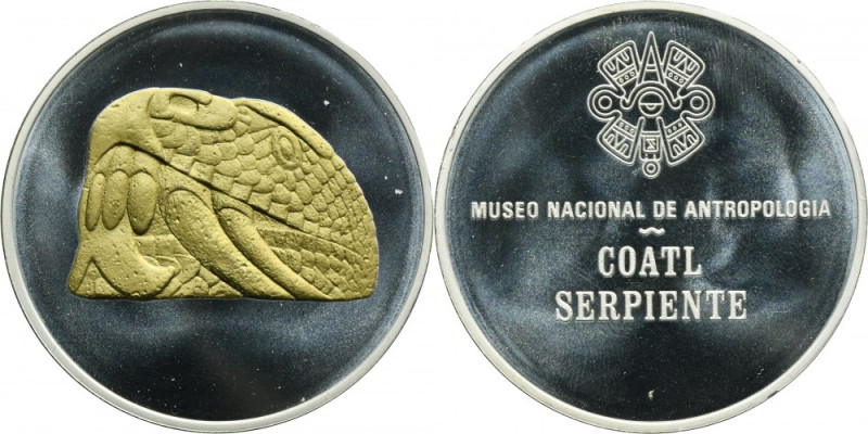 Mexico, Medal of the National Museum of Anthropology - Coatl Serpiente Medal of ...