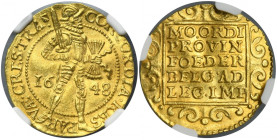 Netherlands, Utrecht Province, Ducat 1648 - NGC UNC DETAILS