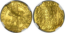Netherlands, Utrecht Province, Ducat 1650 - NGC UNC DETAILS