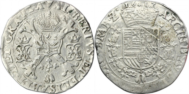 Spanish Netherlands, Brabant, Albert and Isabella, Patagon Antwerp 1617 Variety ...