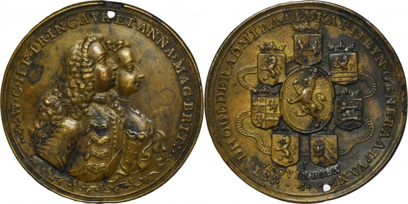 Netherlands, Wilhelm IV, Medal 1747 Issue on the occasion of Wilhelm IV appointm...