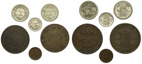 Set, Dutch East Indies and Netherlands, Mixed Coins (6 pcs.)