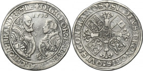 Germany, Brandenburg-Franconia, George of Ansbach and Albrecht the Younger of Bayreuth, Thaler Schwabach 1539