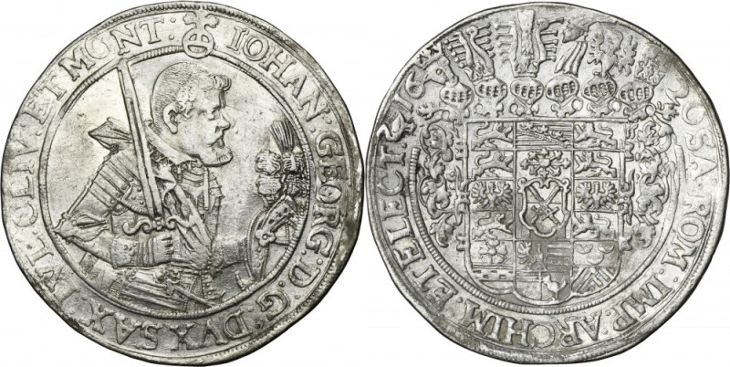 Germany, Electorate of Saxony, Johann Georg I, Thaler Dresden 1620 Plenty of min...