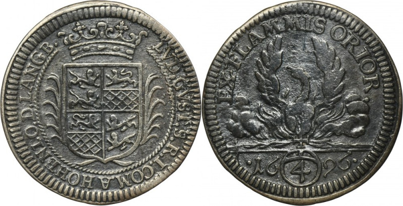 Germany, County of Hohenlohe-Waldenburg-Schillingfürst, Ludwig Gustav, 4 Kreuzer...
