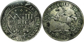 Germany, Principality of Braunschweig-Wolfenbüttel, Rudolf Augustus and Anthony Ulrich, 2/3 Thaler (24 Mariengroschen) Brunswick 1699 HCH