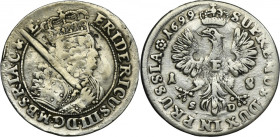 Germany, Brandenburg-Prussia, Friedrich III, 1/4 Thaler Königsberg 1699 SD