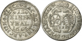 Germany, Electorate of Saxony, Johann Georg IV, 1/12 Thaler Leipzig 1694 EPH