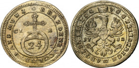 Germany, Margraviate of Brandenburg-Bayreuth, Friedrich III, 1/24 Thaler 1752 CLR