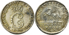 Germany, Principality of Brauschweig-Wolfenbüttel, Karl I, 4 Mariengroschen Zellerfeld 1743 IAB