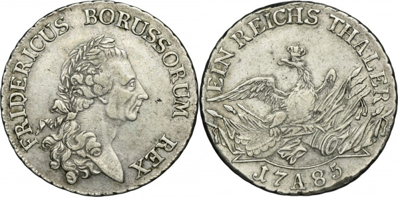 Germany, Kingdom of Prussia, Friedrich II, Thaler Berlin 1785 A Variety with let...