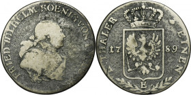 Germany, Kingdom of Prussia, Freidrich Wilhelm II, 1/3 Thaler Königsberg 1789 E