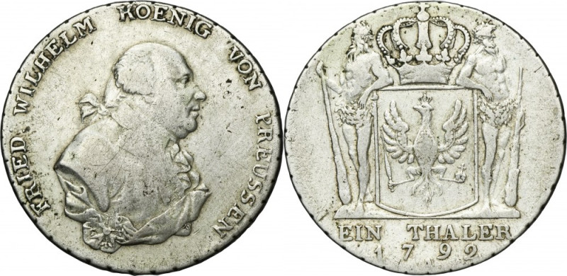 Germany, Kingdom of Prussia, Friedrich Wilhelm II, Thaler Berlin 1792 A Germany,...