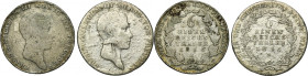 Set, Germany and Silesia, Prussian rule, Friedrich Wilhelm III, 1/6 Thaler 1816 (2 pcs.)
