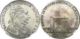 Germany, Kingdom of Bavaria, Maximilian I Joseph, Thaler Munich 1818 - NGC MS64