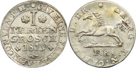Germany, Duchy of Braunschweig-Wolfenbüttel, Karl, 1 Mariengroschen Braunschweig 1819 FR