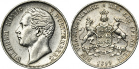 Germany, Kingdom of Württemberg, William I, Thaler Stuttgart 1859