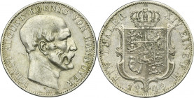 Germany, Kingdom of Hannover, Ernest August, Hanover Thaler 1849 B
