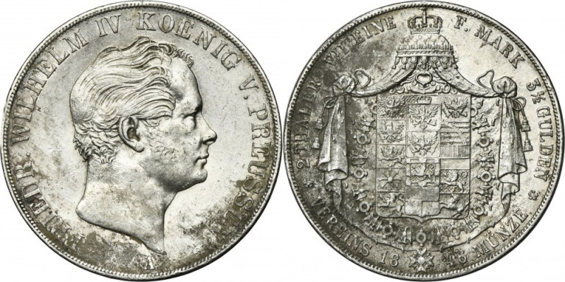 Germany, Kingdom of Prussia, Friedrich WIlhelm IV, 2 Thaler Berlin 1846 A Silver...