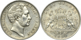 Germany, Kingdom of Bavaria, Maximilian II Joseph, 2 Gulden Munich 1851