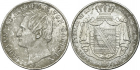 Germany, Kingdom of Saxony, Johann, 2 Thaler Dresden 1855 F