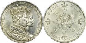 Germany, Kingdom of Prussia, Wilhelm I, Crown Thaler Berlin 1861 - NGC MS62