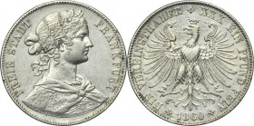 Germany, City of Frankfurt, Thaler Frankfurt 1860