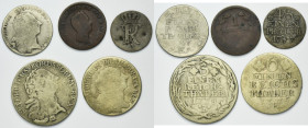 Set, Germany, Grand Duchy of Baden and Kingdom of Prussia, Mix of coins (5 pcs.)