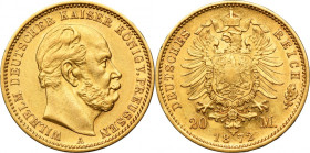 Germany, Kingdom of Prussia, Wilhelm I, 20 Mark Berlin 1872 A