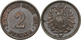 Germany, German Empire, Wilhelm I, 2 Pfennig Berlin 1874 A