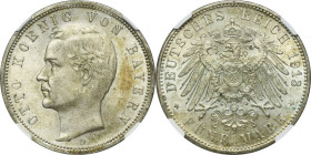 Germany, Bavaria, Otto, 5 Mark Munich 1913 D - NGC MS62