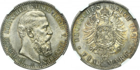 Germany, Kingdom of Prussia, Friedrich III, 5 Mark 1888 A - NGC MS61