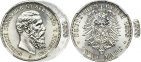 Germany, Kingdom of Prussia, Friedrich III, 2 Mark Berlin 1888 A - NGC MS64