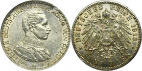 Germany, Kingdom of Prussia, Wilhelm II, 5 Mark Berlin 1913 A