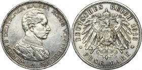 Germany, Kingdom of Prussia, Wilhelm II, 5 Mark Berlin 1913 A
